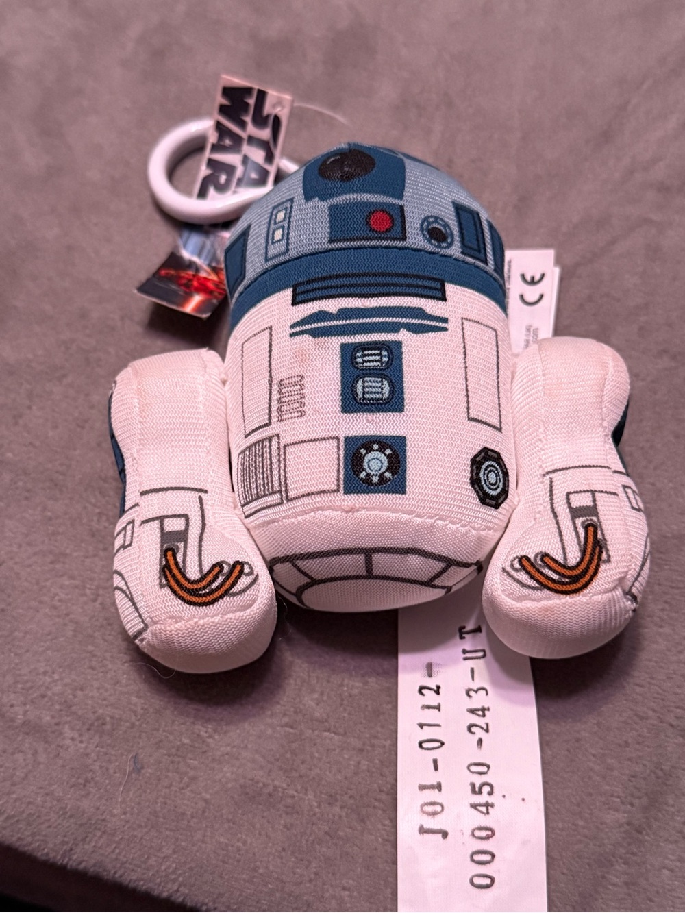 Star Wars R2-D2 Plush Bag Clip Keychain Disney